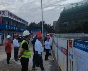 11月25日 集团公司领导莅临围里社区发展中心基坑支护与土石方工程项目进行2024年11月份项目法检查